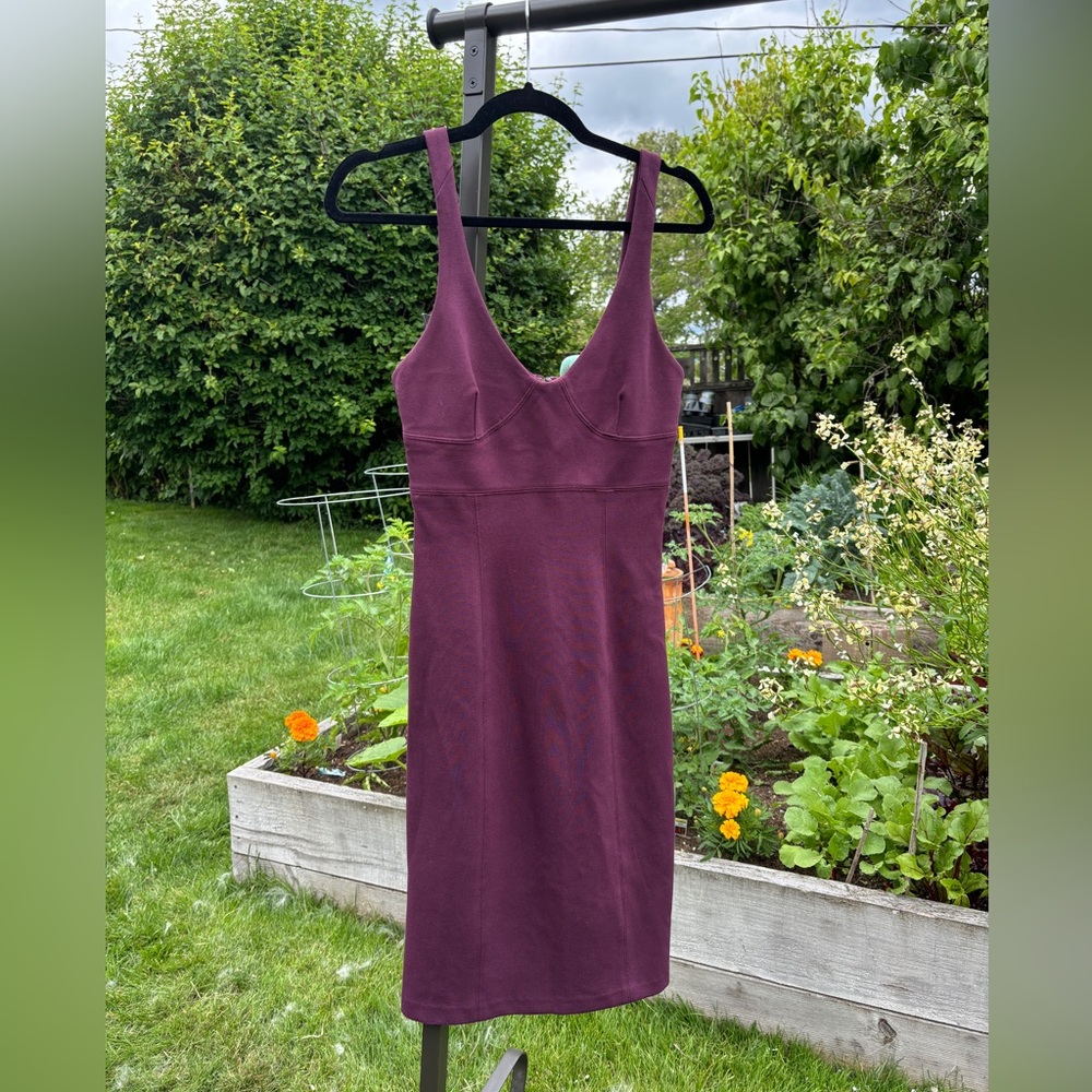Babton dark purple midi dress